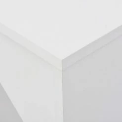 VidaXL Table de bar avec tablette amovible Blanc 138x39x110 cm -Promos Tables à manger Boutique image 5 280222