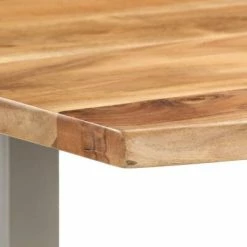 VidaXL Table de salle à manger 118x58x76 cm Bois d'acacia solide 12 VidaXL Table de salle à manger 118x58x76 cm Bois d'acacia solide -Promos Tables à manger Boutique image 5 286479