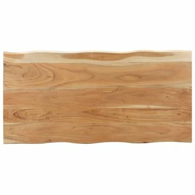 VidaXL Table à dîner au bord naturel 120x60x75 cm Bois d'acacia massif 7 VidaXL Table à dîner au bord naturel 120x60x75 cm Bois d'acacia massif – Image 5