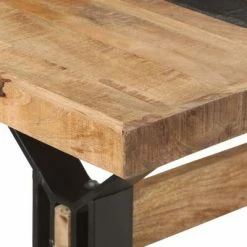 VidaXL Table de salle à manger 180x90x76 cm Bois de manguier brut -Promos Tables à manger Boutique image 5 321610