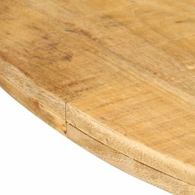 VidaXL Table de salle à manger ronde 175x75 cm Bois de manguier brut 7 VidaXL Table de salle à manger ronde 175x75 cm Bois de manguier brut – Image 5