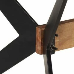 VidaXL Table de salle à manger 180x90x76 cm Bois de manguier massif -Promos Tables à manger Boutique image 5 321689