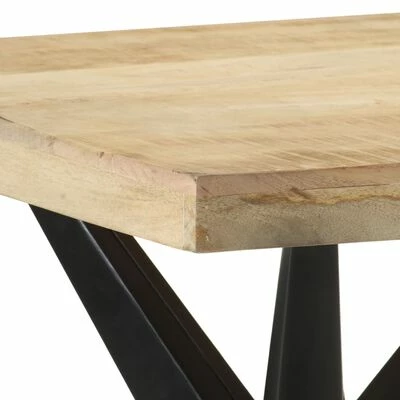 VidaXL Table de salle à manger 120x60x76 cm Bois solide de manguier 7 VidaXL Table de salle à manger 120x60x76 cm Bois solide de manguier – Image 5