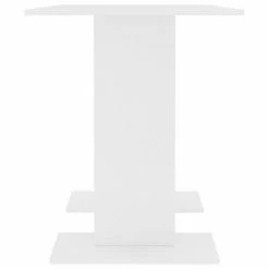 VidaXL Table de salle à manger Blanc 110 x 60 x 75 cm Bois ingénierie 12 VidaXL Table de salle à manger Blanc 110 x 60 x 75 cm Bois ingénierie -Promos Tables à manger Boutique image 5 800243