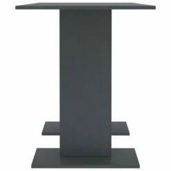 VidaXL Table de salle à manger Gris 110 x 60 x 75 cm Aggloméré -Promos Tables à manger Boutique image 5 800245
