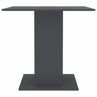 VidaXL Table de salle à manger Gris 80 x 80 x 75 cm Aggloméré 7 VidaXL Table de salle à manger Gris 80 x 80 x 75 cm Aggloméré – Image 5
