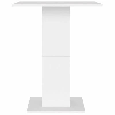 VidaXL Table de bistro Blanc 60x60x75 cm Aggloméré 7 VidaXL Table de bistro Blanc 60x60x75 cm Aggloméré – Image 5