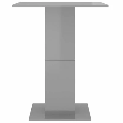 VidaXL Table de bistro Gris brillant 60x60x75 cm Aggloméré 7 VidaXL Table de bistro Gris brillant 60x60x75 cm Aggloméré – Image 5