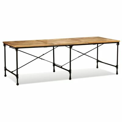 VidaXL Table de salle à manger Bois de manguier massif 240 cm 8 VidaXL Table de salle à manger Bois de manguier massif 240 cm – Image 6