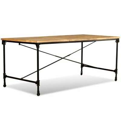 VidaXL Table de salle à manger Bois de manguier massif 180 cm 8 VidaXL Table de salle à manger Bois de manguier massif 180 cm – Image 6