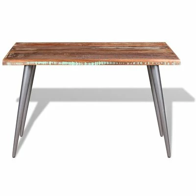 VidaXL Table de salle à manger Bois de récupération 120 x 60 x 76 cm 8 VidaXL Table de salle à manger Bois de récupération 120 x 60 x 76 cm – Image 6