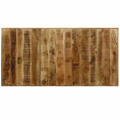 VidaXL Table de salle à manger Bois de manguier solide et Acier 180 cm 8 VidaXL Table de salle à manger Bois de manguier solide et Acier 180 cm – Image 6