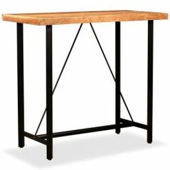 VidaXL Table de bar Bois massif d'acacia 120x60x107 cm -Promos Tables à manger Boutique image 6 245436