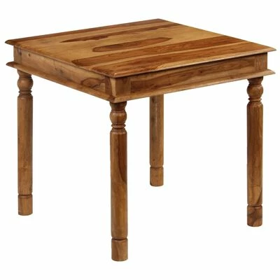 VidaXL Table de salle à manger Bois de Sesham massif 80 x 80 x 77 cm 7 VidaXL Table de salle à manger Bois de Sesham massif 80 x 80 x 77 cm – Image 6