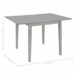 VidaXL Table à dîner extensible Gris (80-120) x 80 x 74 cm MDF 13 VidaXL Table à dîner extensible Gris (80-120) x 80 x 74 cm MDF -Promos Tables à manger Boutique image 6 247627