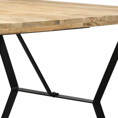 VidaXL Table de salle à manger 180x90x76 cm Bois de manguier massif 8 VidaXL Table de salle à manger 180x90x76 cm Bois de manguier massif – Image 6