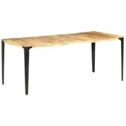 VidaXL Table de salle à manger 180x90x76 cm Bois de manguier massif 13 VidaXL Table de salle à manger 180x90x76 cm Bois de manguier massif -Promos Tables à manger Boutique image 6 286365