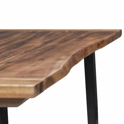 VidaXL Table de salle à manger Bois d'acacia massif 180x90 cm 8 VidaXL Table de salle à manger Bois d'acacia massif 180x90 cm – Image 6