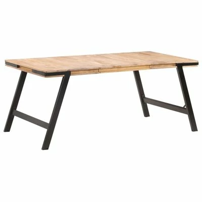 VidaXL Table de salle à manger 180x90x76 cm Bois de manguier massif 8 VidaXL Table de salle à manger 180x90x76 cm Bois de manguier massif – Image 6