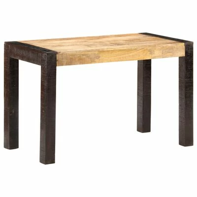 VidaXL Table à dîner 120x60x76 cm Bois de manguier solide brut 8 VidaXL Table à dîner 120x60x76 cm Bois de manguier solide brut – Image 6