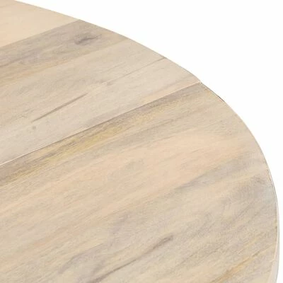 VidaXL Table de salle à manger Rond 110x76 cm Bois de manguier massif 8 VidaXL Table de salle à manger Rond 110x76 cm Bois de manguier massif – Image 6