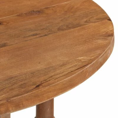 VidaXL Table de salle à manger Rond 110x76 cm Bois de manguier massif 7 VidaXL Table de salle à manger Rond 110x76 cm Bois de manguier massif – Image 6